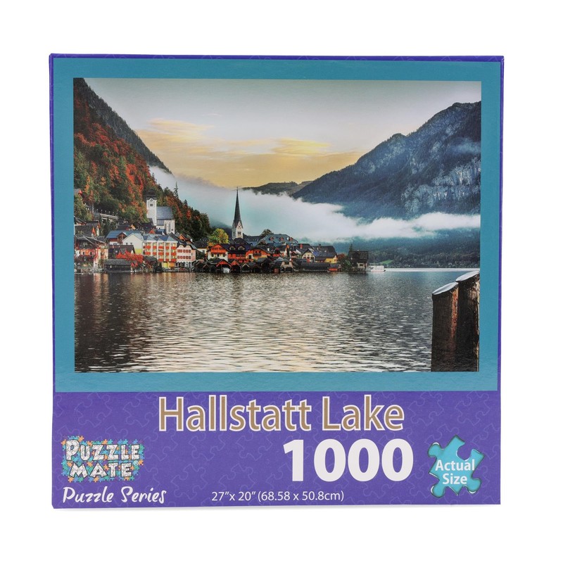 Puzzle Mate - Hallstatt Village - 1000 Piece Jigsaw Puzzle