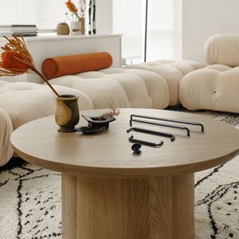 Goo-Ki 6 Pack 7-1/2 Inch （192mm） Hole Center Cabinet Pulls Matte Black Zinc Alloy Kitchen Drawer Pulls Drawer Handles 7.9 Inch Length 2202-B-192