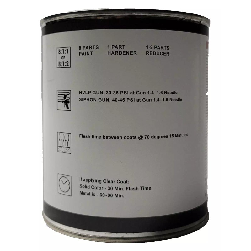 VISION AUTO PAINT # 1150 High Gloss Black Metallic Single