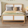 Modern Style Queen Size Solid Wood Platform Bed Frame for