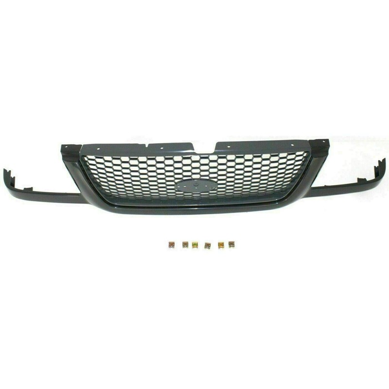 Grille Assembly Paintable Shell Black Insert For 2001-2003 Ford Ranger
