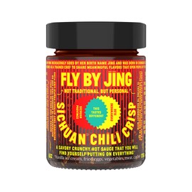 FLYBYJING FLYBYJING Sichuan Chili Crisp - Premium Spicy Savory All-Natural Vegan Chili Oil - Crunchy Hot Sauce, Good on Everything, Sugar Free - 6oz (Pack of 1)