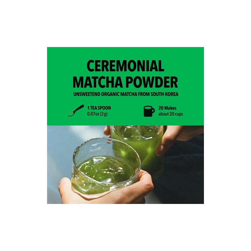 Hit The Tea Matcha Orgánico Ceremonial En Polvo 40 G