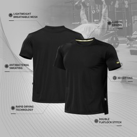 CASTIRON LIFT Gym Shirts Men,Professional Quick Dry Workout Shirts Men,Suitable for Bodybuilding Work