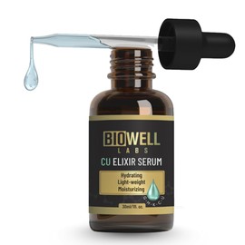 BioWell Labs CU Elixir Serum – Moisturizing and Hydrating Neck & Face Elixir | Daily Use Formula for Smooth, Radiant Skin