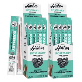 Country Archer Turkey Jerky Sticks - All Natural Turkey Sticks, Protein Snack, Jerky for People, Meat Snack, Gluten Free, Keto, Rosemary Flavor - 1 oz (Pack of 36)