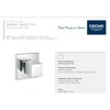 Grohe 19910000 Eurocube Single-Handle Volume Control Valve Trim Kit