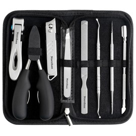 NORCHAN Heavy Duty Toenail Clipper Set for Seniors with Case