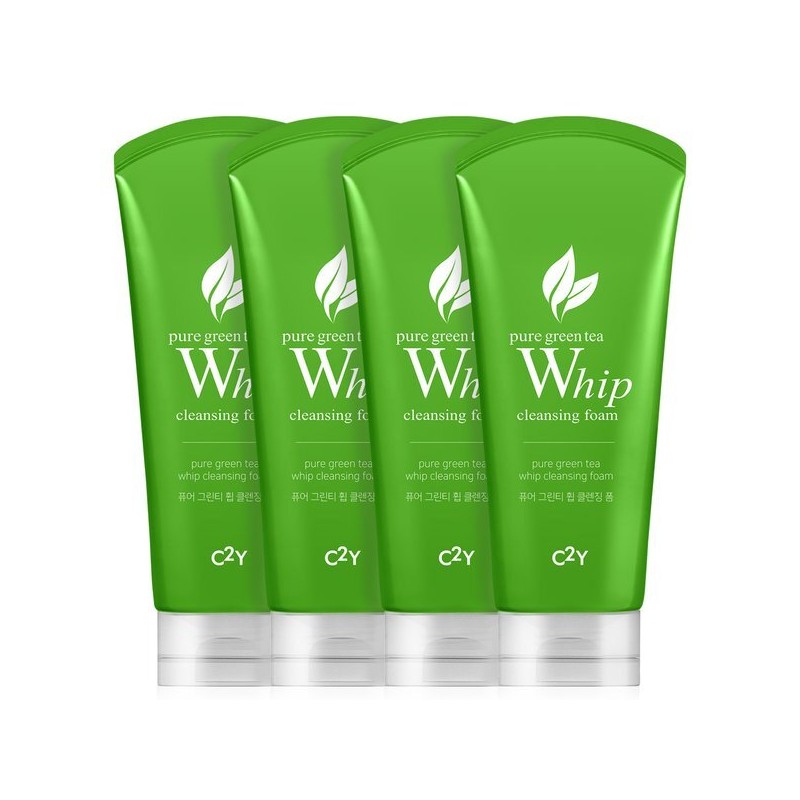 (C2Y)C2Y Aqua Whip Volcanic Pore Green Tea Cleansing Foam 120mlX4