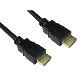 Express One 77HD4-312 HDMI Cable High Speed with Ethernet V2.0 Full HD 4K 3D, Black/Gold