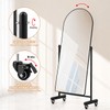 Arched Full Length Mirror with Wheels 65" x 24", Adjustable