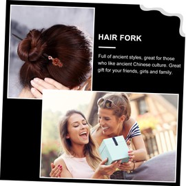 Ipetboom 1pc Vintage Hair Stick Accessory for Women Classic Headdress Fork for Elegant Hairstyles Wedding and Party Use Unique Antique Design for Long Hair Styling