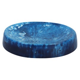 Wonderlist Handicrafts Draining Soap Dish, Premium Resin Soap Holder, Soap Saver for Shower, Bathroom, Kitchen, Bath Tub, Razor, Sponges, Easy Clean with a Little Water, Extend Soap Life (Blue-Plain)