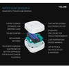 Water Leak Sensor 4 with 105dB Audio Alarm 3-Pack, SMS/Text,