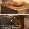 End Table with Charging Station, 3-Tier Sofa Side Table Sliding