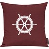 Cushion Cover Sofa Cushion Sailing Steering Wheel Motif Maritime Holiday