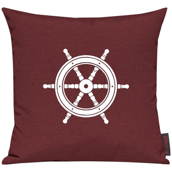 Cushion Cover Sofa Cushion Sailing Steering Wheel Motif Maritime Holiday