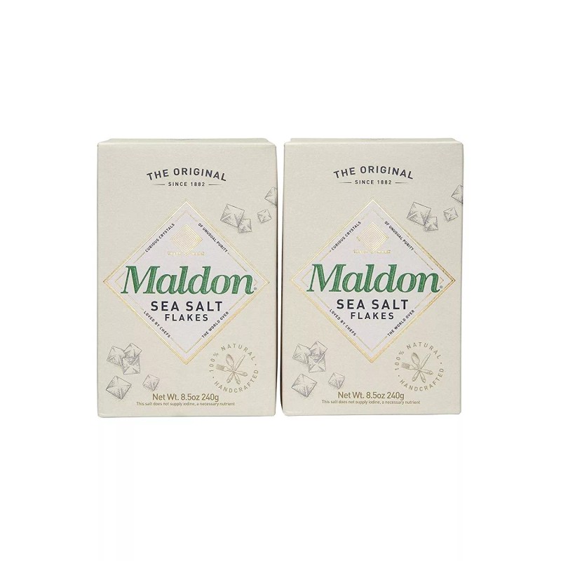 Maldon Salt, Sea Salt Flakes, 8.5 oz (240 g), (Pack