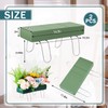 Tondiamo 2 Pieces Galvanized Gravestone Saddle 12 x 11 Inch