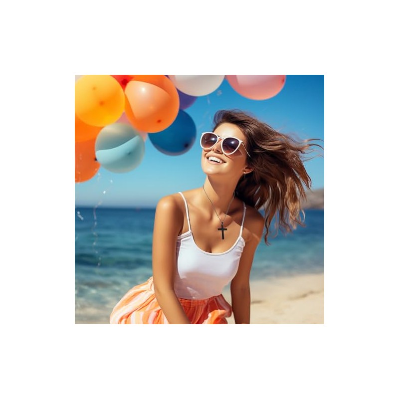 Lemonkey 24 Pack Necklace Chains Bulk,Black Plated DIY Cable Link