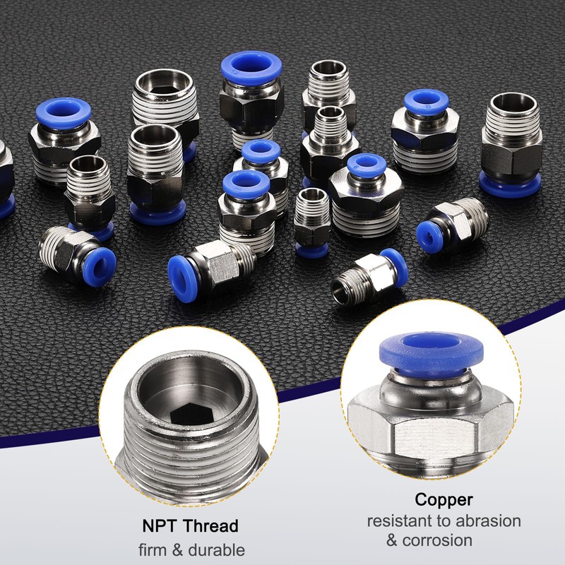 QUARKZMAN Push to Connect Fitting 6 mm Tube OD x