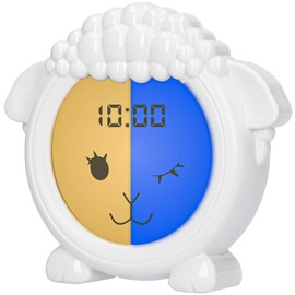 DAILY LOGIX Sleep Trainer, Sheep, Learning Alarm Clock for Children, LED Children's Alarm Clock, Learning Alarm Clock, Sleep and Wake Up, Night Light