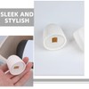 ARTIBETTER Toilet Bowl Bolt Covers 6pcs Round Plastic Caps White