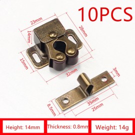 Unbranded 10Pcs Cabinet Catches Cupboard Stop Closer For Wardrobe Hardware Furniture zq