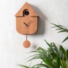 Karlsson Cuckoo Modern Wall Clock Dark Wood, Multicolored, 40 x