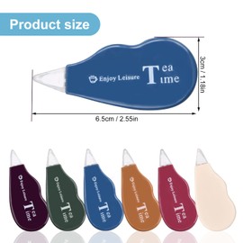 Xzeemo 12PCS Correction Tape, Mini Pocket Mouse, 4m x 5mm Correction Mouse, Easy Correct Correction Tape Roller, Mouse Correction Tape, Correction Tape for School Office Kids Students (Colorful-b)