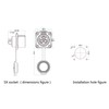 CNLINKO 4 Pin Power Industrial Circular Connector, Male Plug &