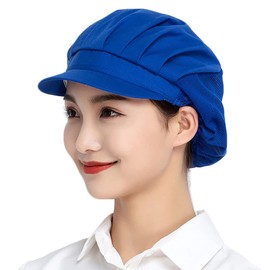 Jaspfct 1 pieza/4 piezas de sombreros de cocina-panadero de cocina para el pelo redecillas de servicio de alimentos tapas para adultos, Darkbluehalfnet, Talla única