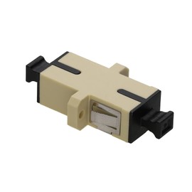 kenable SC MM Simplex Fibre Optic Patch Panel Mount Gland Coupler Multi Mode SX Beige