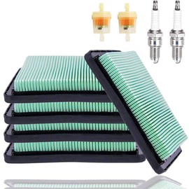 17211-ZL8-023 Air Filter + Spark Plug + Fuel Filter for Engine GC135 GCV135 GC160 GCV160 GC190 GCV190 GX100 (5+2+2 Pack)