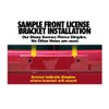 C&C Car Worx FO-22-FP-W Front License Plate Frame Bracket Mount