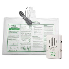 Smart Caregiver Chair Exit Alarm for Elderly Fall Prevention - Weight Sensing Pad and Alert Monitor Let You Know When They Get Up from a Chair