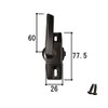 Sankyo Tateyama Aluminum Crescent 993K2218R0-BK