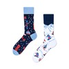 Many Mornings Unisex Alpine Ski Mismatched Socks, Multi-colour.