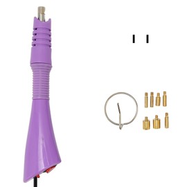 Hot Fix Applicator with 7 Tips Iron Rings Energy Saving Metal DIY Hot Fix Machine for Clothes Purple