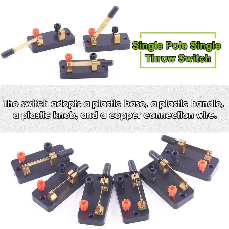 Keadic 10 Pieces Single Pole Single Throw Switch for Physics