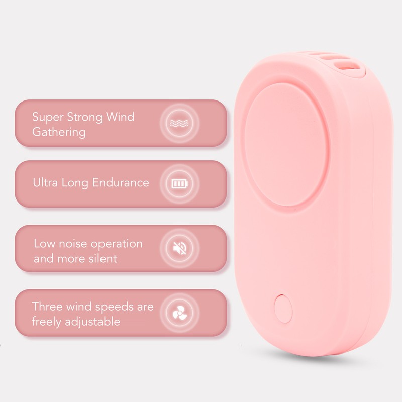 Eyelash Fan Dryer USB Charging Bladeless Quiet Handheld Portable Mini