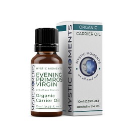 Mystic Moments | Organic Evening Primrose Virgin Carrier Oil 10ml - Pure & Natural Oil Perfect for Hair, Face, Nails, Aromatherapy, Massage and Oil Dilution Vegan GMO Free