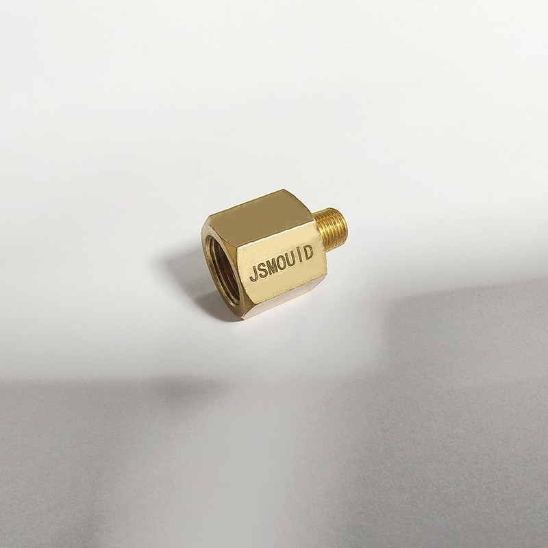 JSMOUID 1/2 Inch Male x 1/2'' Female NPT Brass Pipe