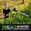 Pole Hedge Trimmer Cordless 20V with Battery Powered 20-Inch Electric