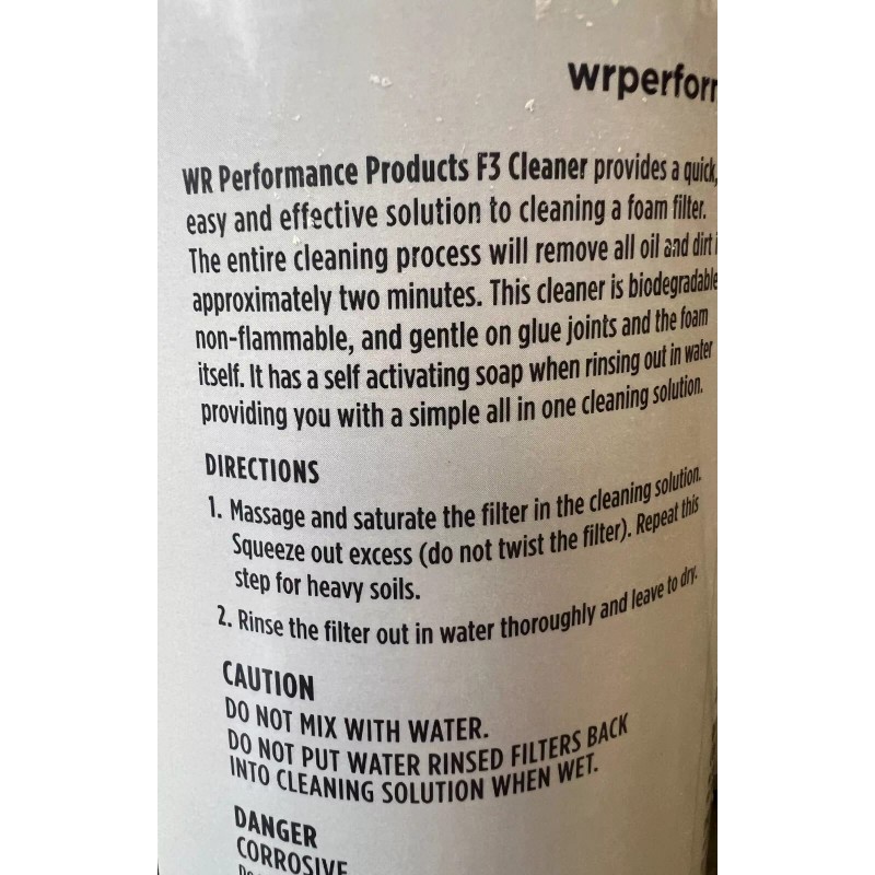 WR Performance F3 Fast Foam Air Filter Cleaner WR Performance