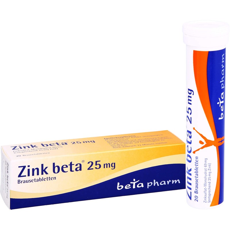 Zinc Beta 25 Effervescent Tablets Pack of 100