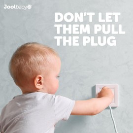 Jool Baby - Caja de enchufe para seguridad infantil (2 unidades) Dúplex y decorador, botones de acceso ocultos y amplio compartimento