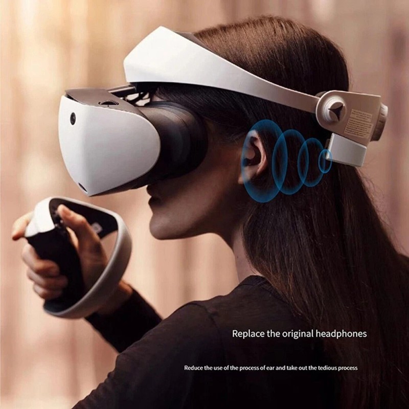 For PS VR2 VR Headset Helmet Stereo External Amplifier Mini