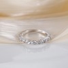 SHINYSO Silver Wedding Rings for Women Cubic Zirconia Eternity Ring