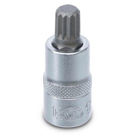 BGS 4354 | Impact Bit Socket | 12.5 mm (1/2") Drive | Spline (for XZN) M12